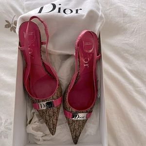 Dior sandals/sling back heals